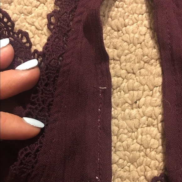 Burgundy LA Hearts Halter top Pacsun - Picture 5 of 5